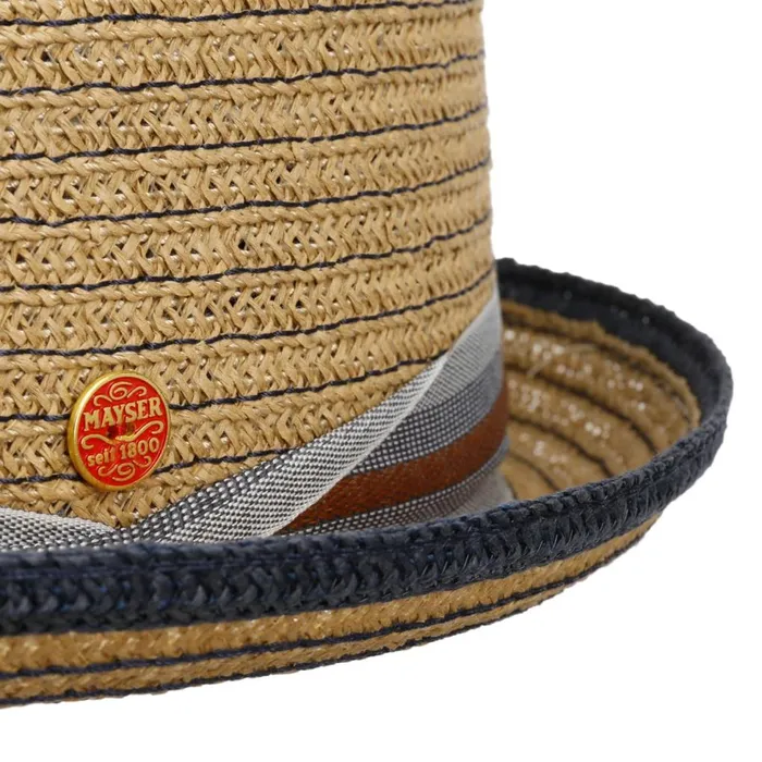 MenWomen Straw Hats Mayser Light Samu Player Straw Hat Beigeblue MenWomen Straw Hats Mayser Light Samu Player Straw Hat Beigeblue