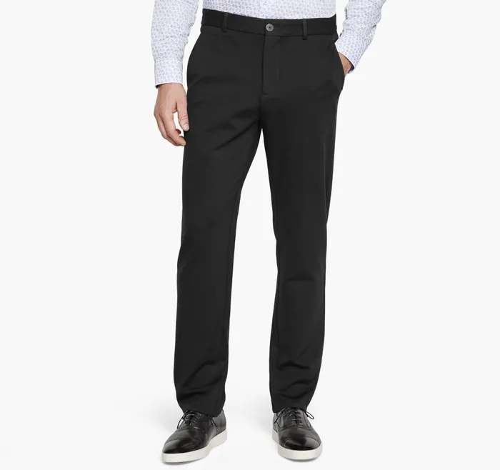Men Xc Flex Knit Pants Black Solid JohnstonandMurphy Pants and Jeans