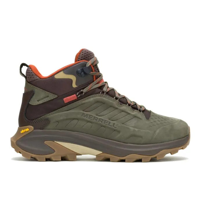 Merrell Boots Men Moab Speed 2 Leather Mid Waterproof Olive