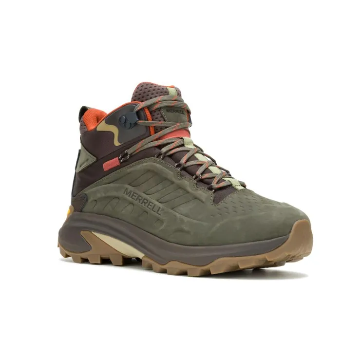 Merrell Boots Men Moab Speed 2 Leather Mid Waterproof Olive