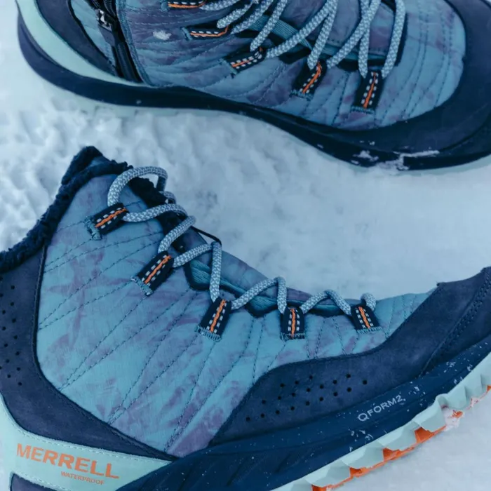 Merrell Boots Women Antora Sneaker Boot Waterproof X See America Arctic