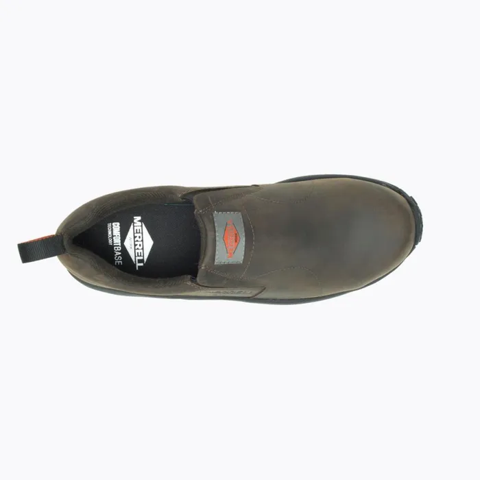 Merrell SlipOns Men Jungle Moc Leather Comp Toe Sd Work Shoe Espresso