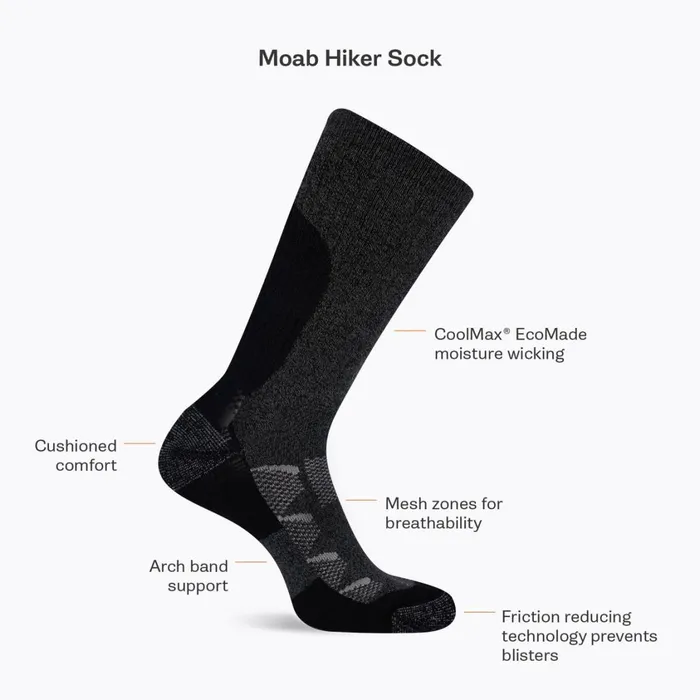 Merrell Socks MenWomen Moab Hiker Low Cut Sock Oatmeal