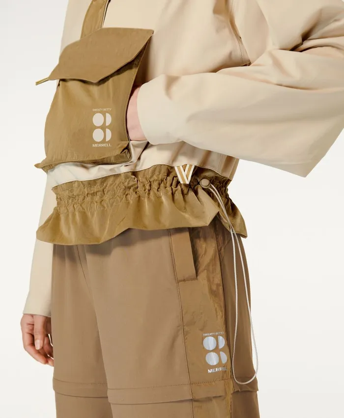 Merrell Tops Women Ascend Whisper Anorak X Sweaty Betty Dove Beigeantique Copper