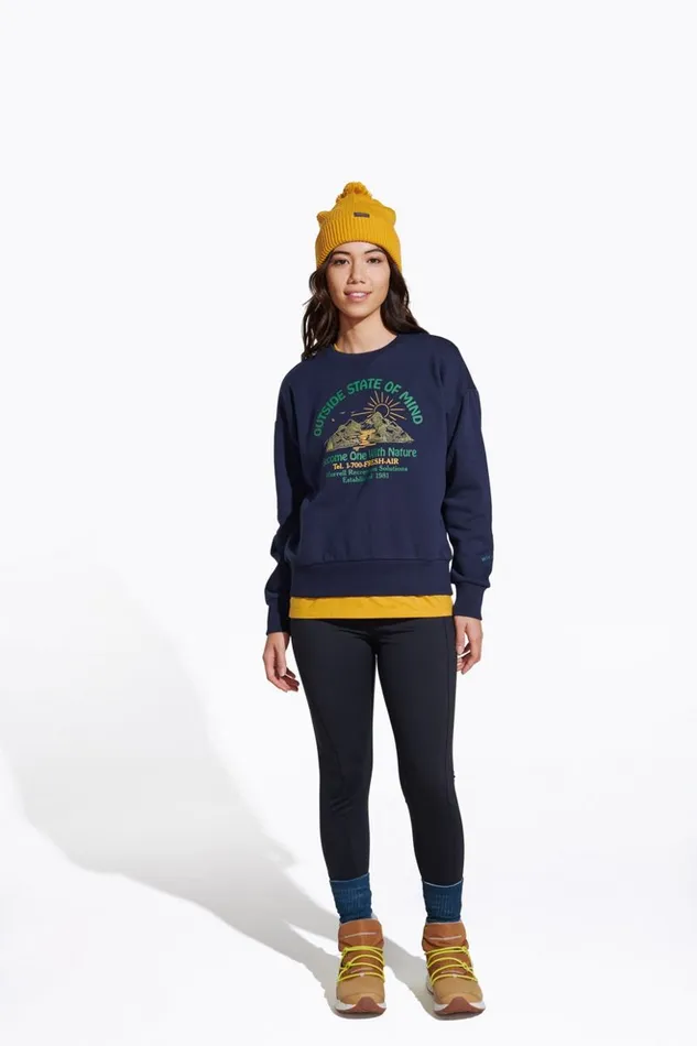 Merrell Tops Women Outside State Of Mind Crew Navy