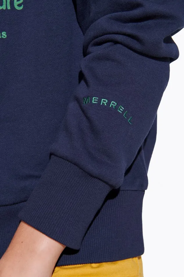 Merrell Tops Women Outside State Of Mind Crew Navy