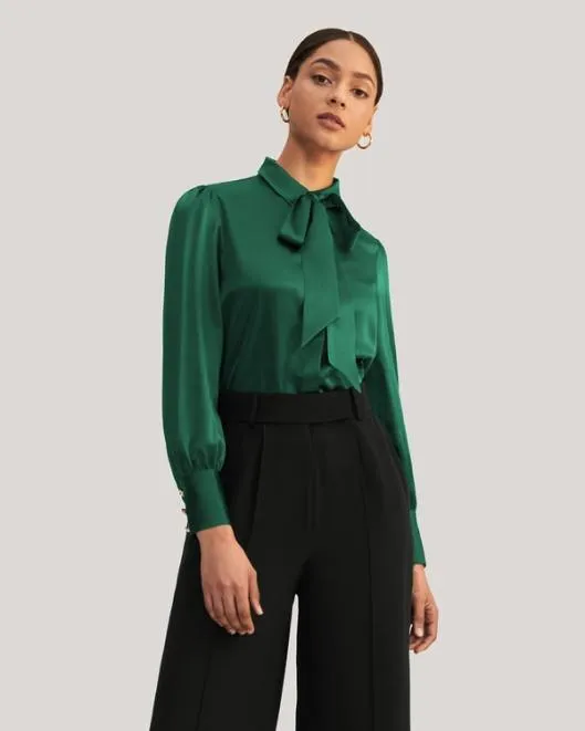 MIM 2 In 1 Silk Shirt Women Blouses Lilysilk Shirts