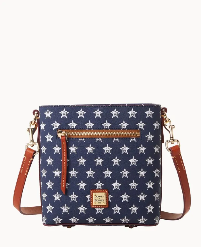MLB Astros Small Zip Crossbody Astros Woman Dooney and Bourke Crossbodies