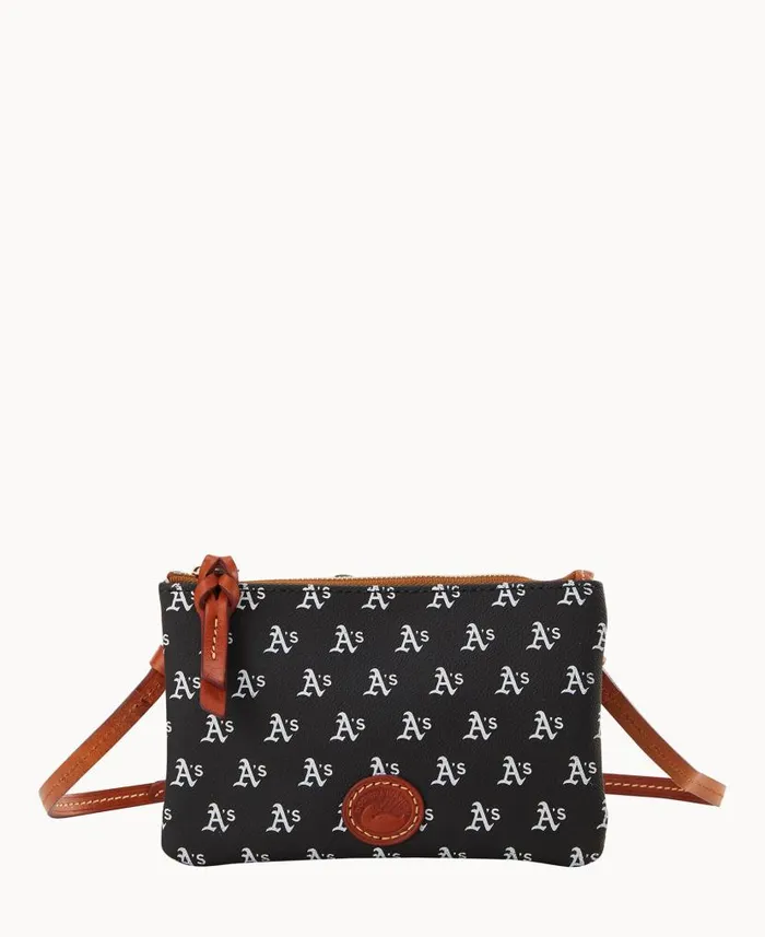 MLB Athletics Top Zip Crossbody Athletics Woman Dooney and Bourke Crossbodies MLB Athletics Top Zip Crossbody Athletics Woman Dooney and Bourke Crossbodies