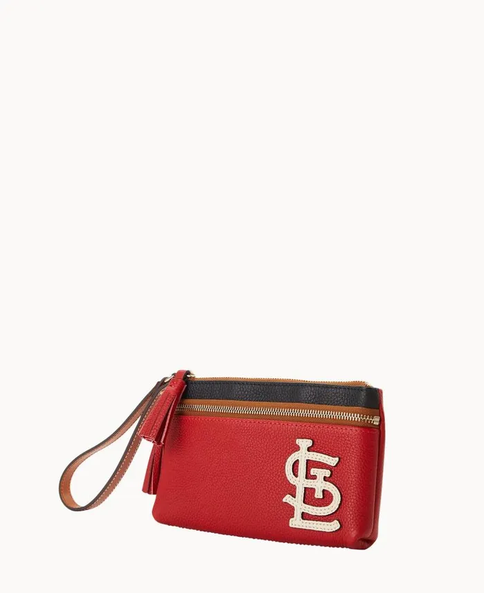 MLB Cardinals Double Zip Wristlet Cardinals ManWoman Dooney and Bourke Wallets MLB Cardinals Double Zip Wristlet Cardinals ManWoman Dooney and Bourke Wallets
