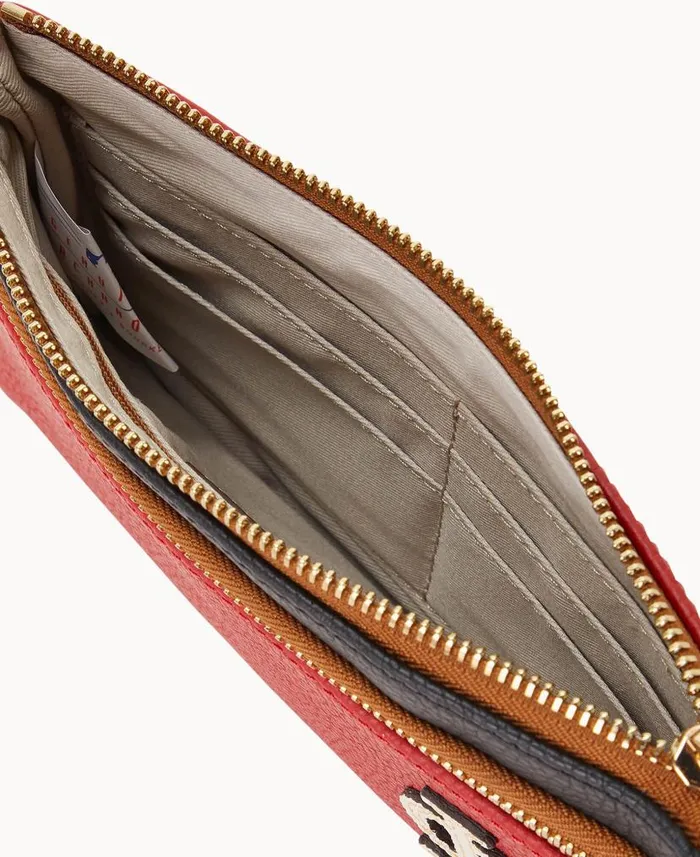 MLB Cardinals Double Zip Wristlet Cardinals ManWoman Dooney and Bourke Wallets MLB Cardinals Double Zip Wristlet Cardinals ManWoman Dooney and Bourke Wallets