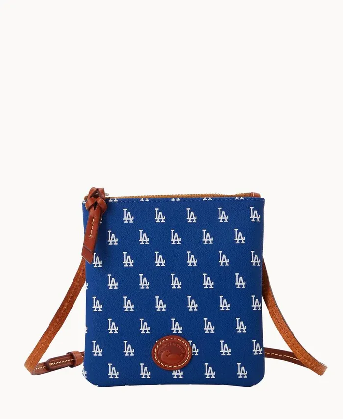 MLB Dodgers Small North South Top Zip Crossbody Dodgers Woman Dooney and Bourke Crossbodies MLB Dodgers Small North South Top Zip Crossbody Dodgers Woman Dooney and Bourke Crossbodies