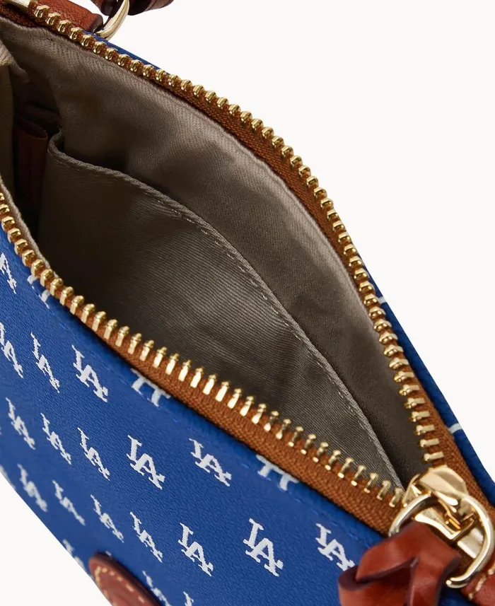 MLB Dodgers Small North South Top Zip Crossbody Dodgers Woman Dooney and Bourke Crossbodies MLB Dodgers Small North South Top Zip Crossbody Dodgers Woman Dooney and Bourke Crossbodies