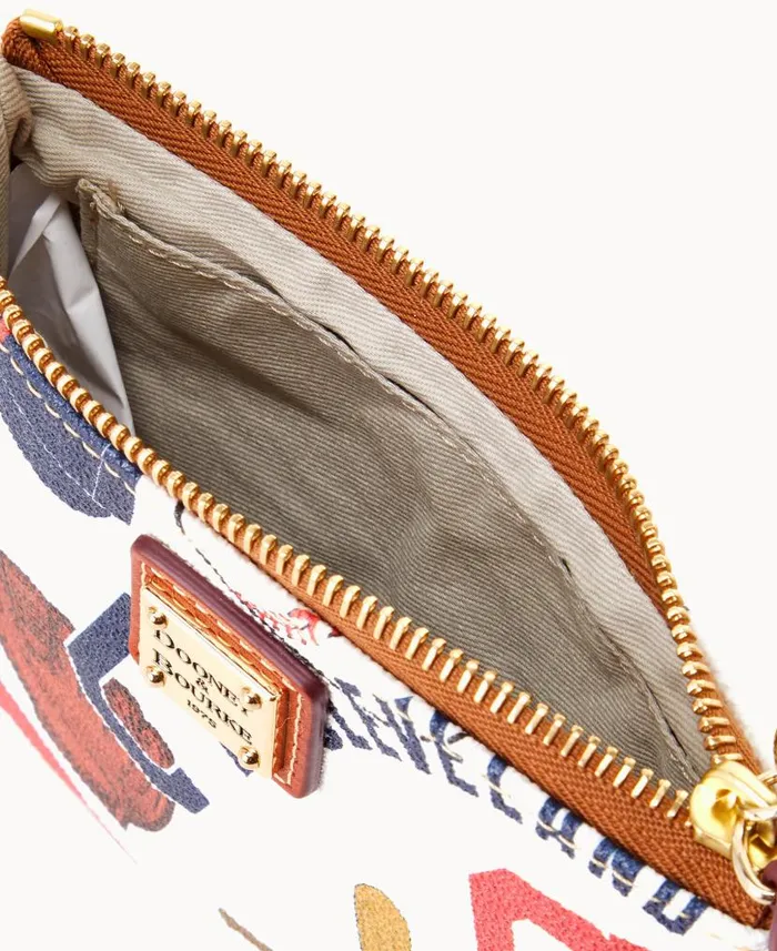 MLB Indians Stadium Wristlet Indians ManWoman Dooney and Bourke Wallets MLB Indians Stadium Wristlet Indians ManWoman Dooney and Bourke Wallets