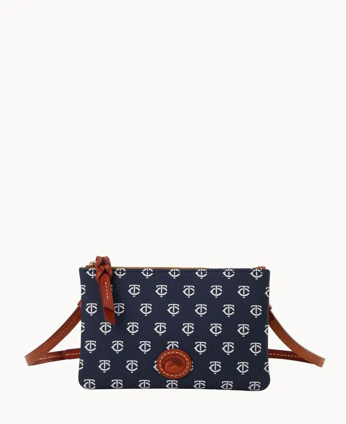 MLB Twins Top Zip Crossbody Twins Woman Dooney and Bourke Crossbodies
