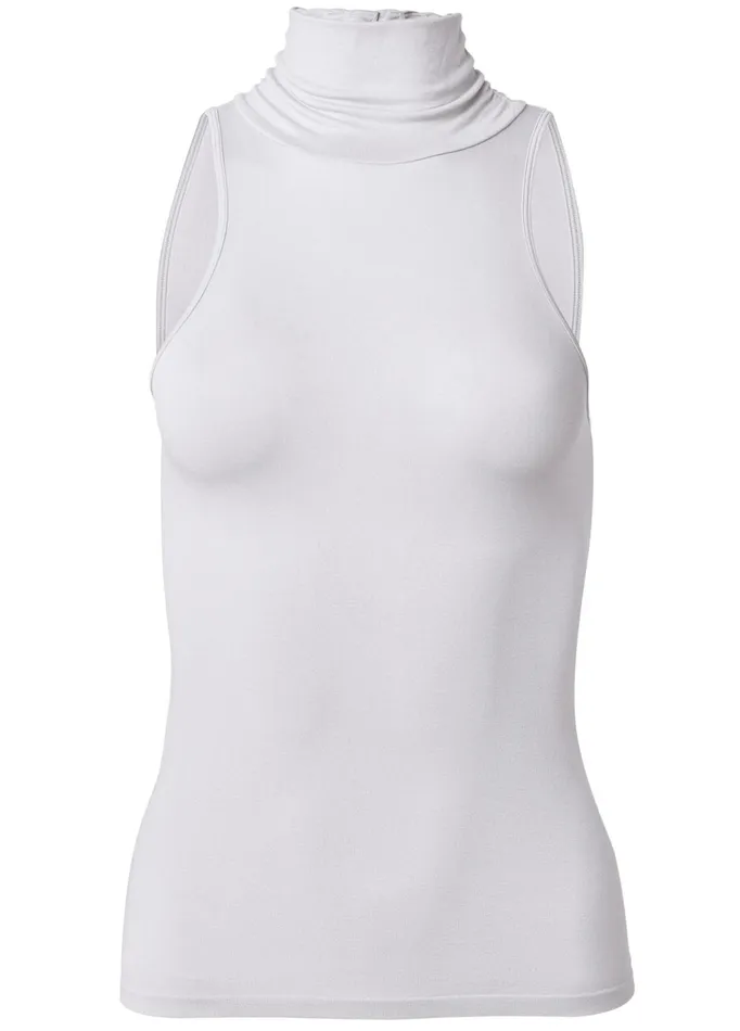 Mockneck Seamless Top White Women VENUS Casual Tops