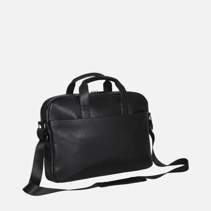 Modern Dilemma Pebbled Faux Leather 156034 Laptop and Tablet Business Case Bag Black Men Kenneth Cole Bags