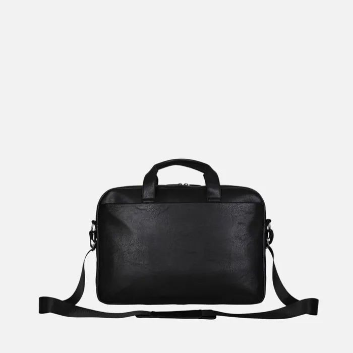 Modern Dilemma Pebbled Faux Leather 156034 Laptop and Tablet Business Case Bag Black Men Kenneth Cole Bags