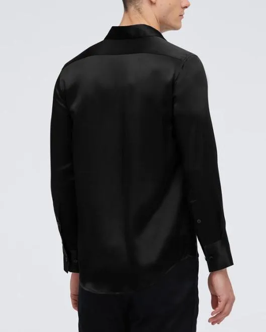 Mulberry Silk Basic Mens Shirt Men Lilysilk Shirts