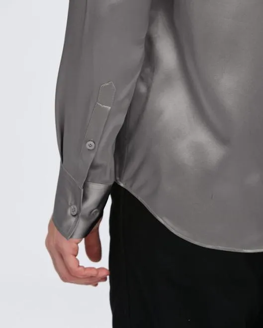 Mulberry Silk Basic Mens Shirt Men Lilysilk Shirts