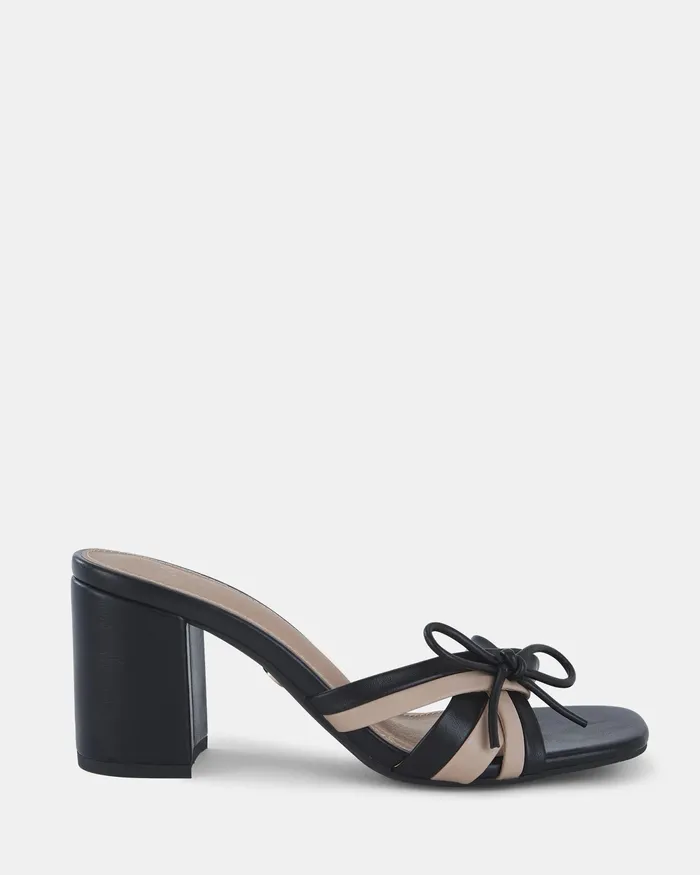 Mules LAGO Sand Open Toe Heels NOVO Shoes Women
