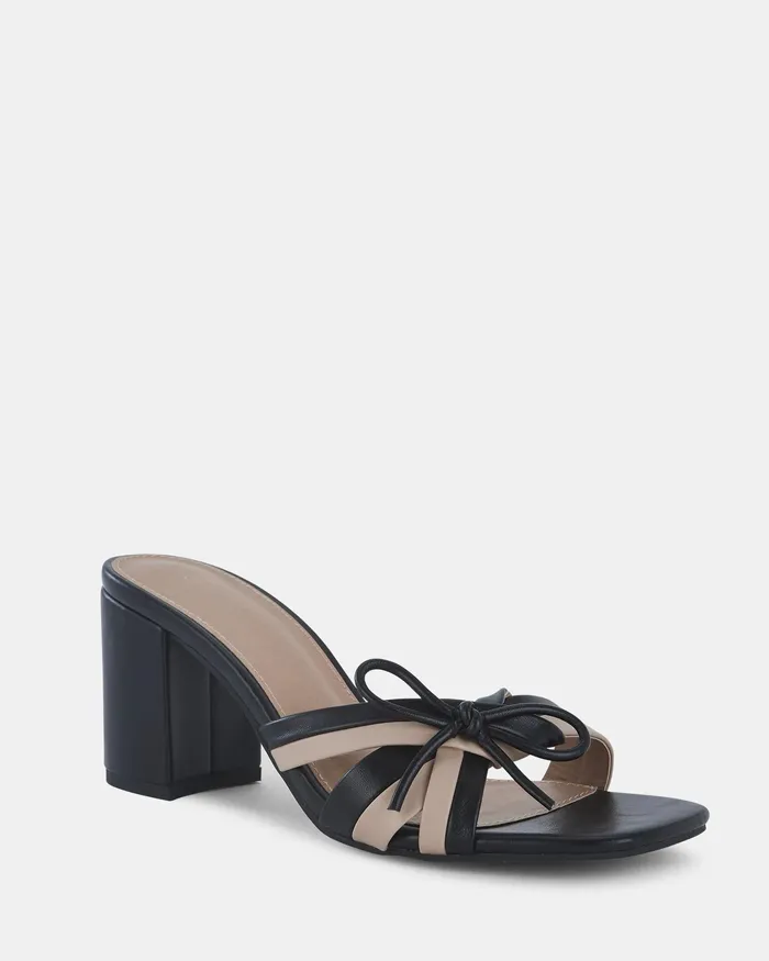 Mules LAGO Sand Open Toe Heels NOVO Shoes Women