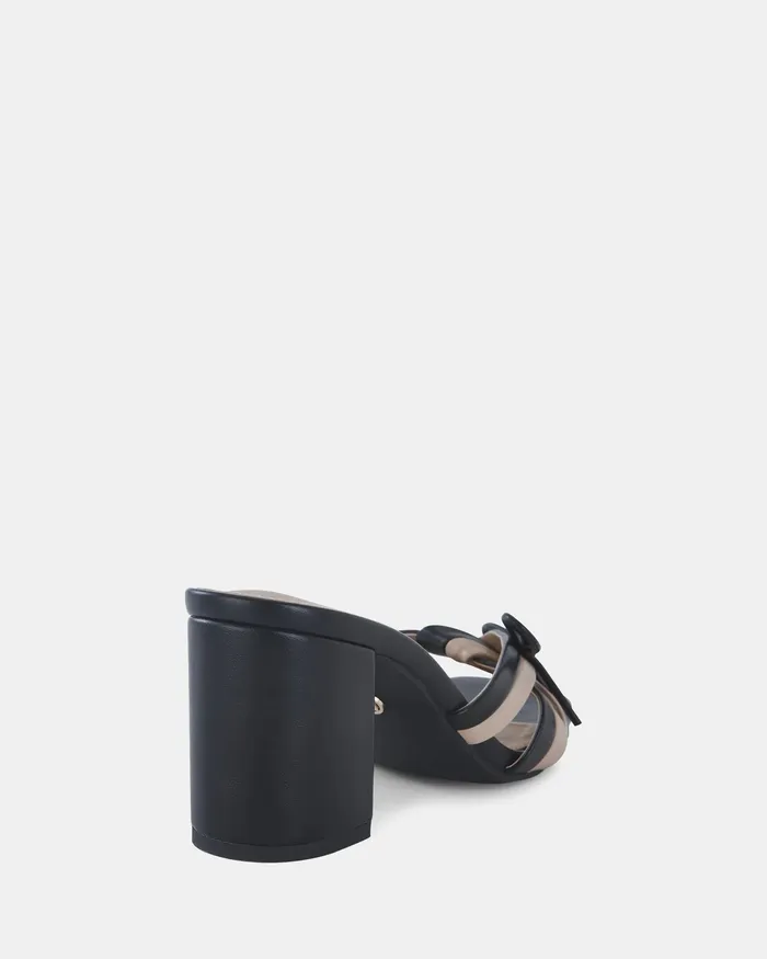 Mules LAGO Sand Open Toe Heels NOVO Shoes Women