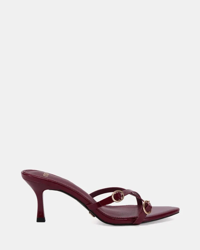 Mules NOVO Shoes Women VALKYRIE DEEP RED PATENT Mules