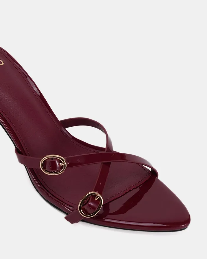 Mules NOVO Shoes Women VALKYRIE DEEP RED PATENT Mules