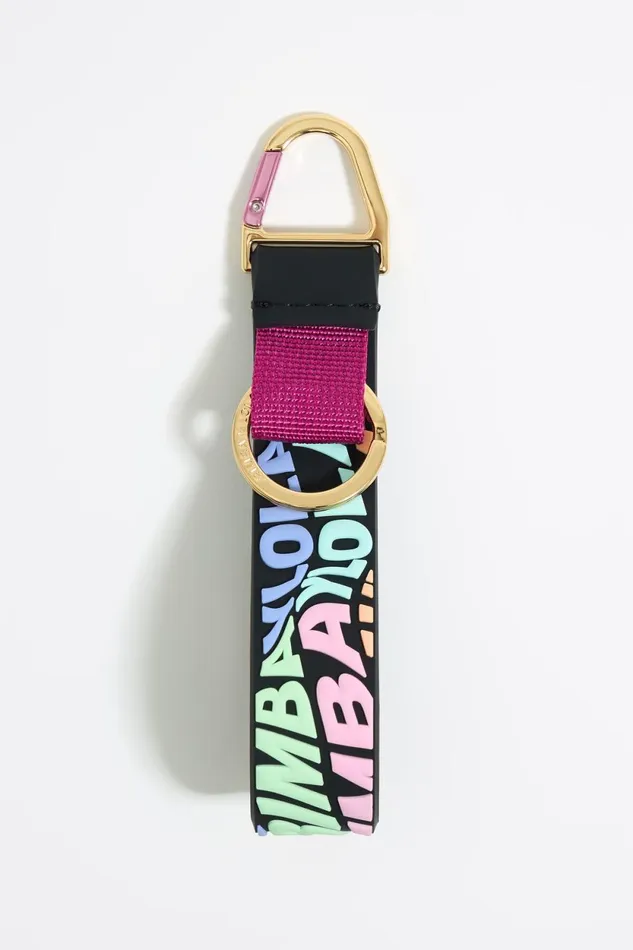 Multicolor Silicone Logo Key Ring Burgundy Women Bimba Y Lola Key Rings