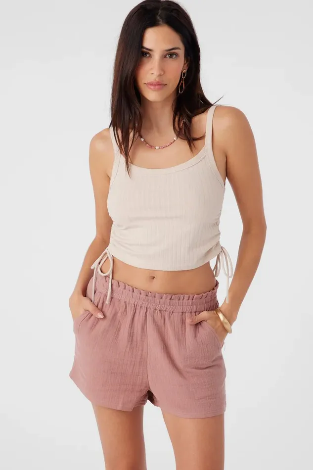 NADIA RIB KNIT TANK TOP Cement Women O039NEILL Collections