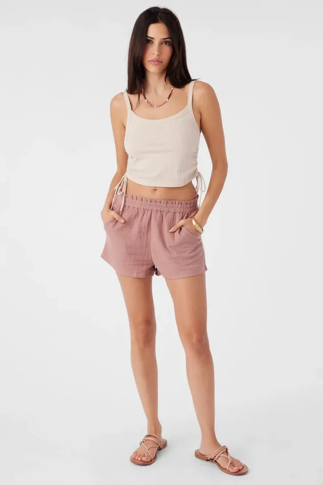 NADIA RIB KNIT TANK TOP Cement Women O039NEILL Collections