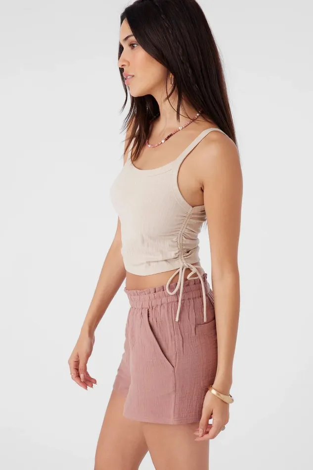 NADIA RIB KNIT TANK TOP Cement Women O039NEILL Collections