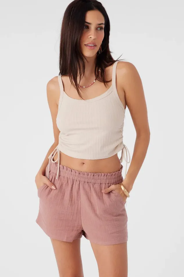 NADIA RIB KNIT TANK TOP Cement Women O039NEILL Collections