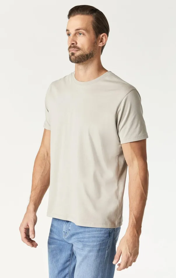 Natural Dyed TShirt In Silver Lining Men Mavi Jeans TShirts Natural Dyed TShirt In Silver Lining Men Mavi Jeans TShirts