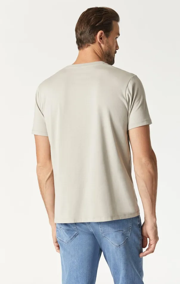 Natural Dyed TShirt In Silver Lining Men Mavi Jeans TShirts Natural Dyed TShirt In Silver Lining Men Mavi Jeans TShirts
