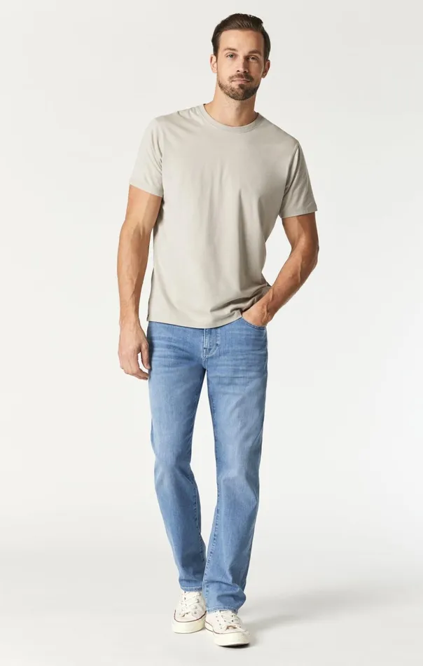 Natural Dyed TShirt In Silver Lining Men Mavi Jeans TShirts Natural Dyed TShirt In Silver Lining Men Mavi Jeans TShirts