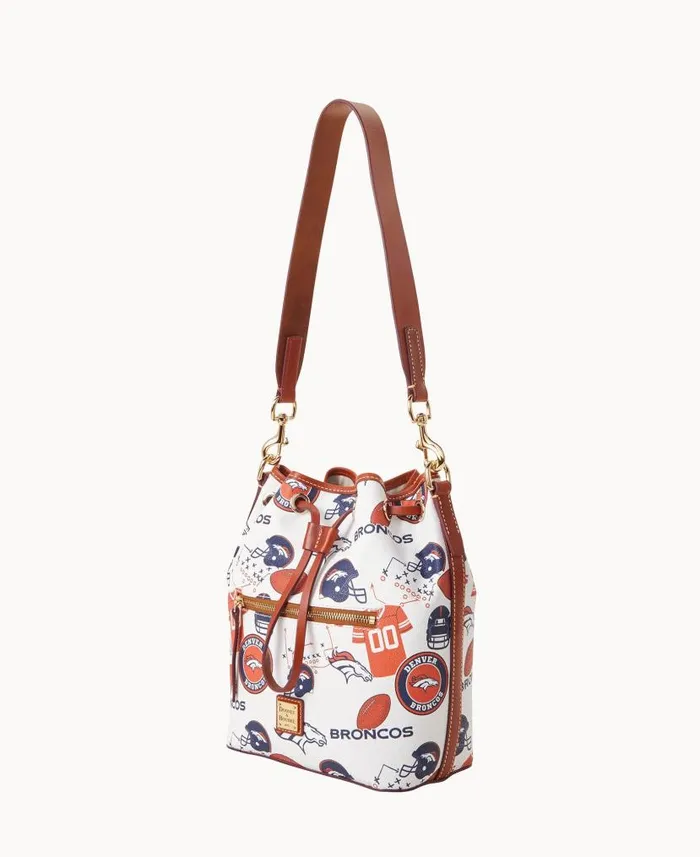 NFL Broncos Drawstring Broncos Woman Dooney and Bourke Shoulder Bags NFL Broncos Drawstring Broncos Woman Dooney and Bourke Shoulder Bags
