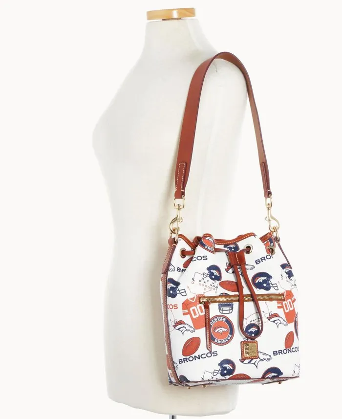 NFL Broncos Drawstring Broncos Woman Dooney and Bourke Shoulder Bags NFL Broncos Drawstring Broncos Woman Dooney and Bourke Shoulder Bags