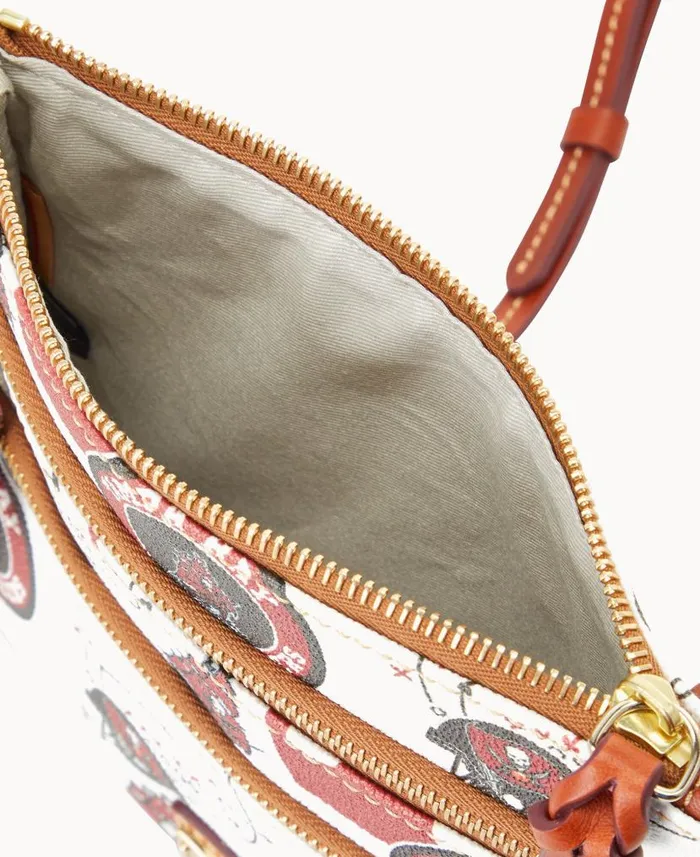 NFL Buccaneers N S Triple Zip Crossbody Buccaneers Woman Dooney and Bourke Crossbodies NFL Buccaneers N S Triple Zip Crossbody Buccaneers Woman Dooney and Bourke Crossbodies