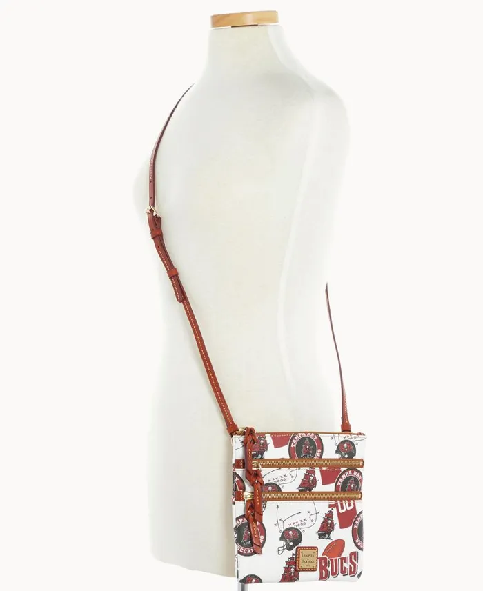 NFL Buccaneers N S Triple Zip Crossbody Buccaneers Woman Dooney and Bourke Crossbodies NFL Buccaneers N S Triple Zip Crossbody Buccaneers Woman Dooney and Bourke Crossbodies