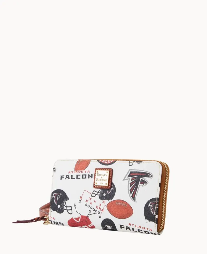 NFL Falcons Large Zip Around Wristlet Falcons ManWoman Dooney and Bourke Wallets NFL Falcons Large Zip Around Wristlet Falcons ManWoman Dooney and Bourke Wallets