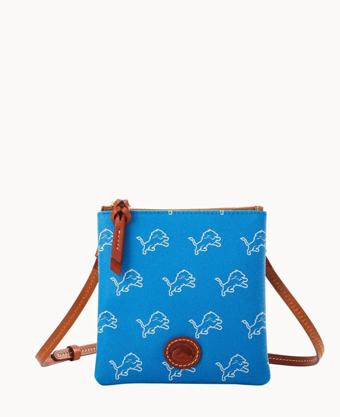 NFL Lions Small North South Top Zip Crossbody Lions Woman Dooney and Bourke Crossbodies NFL Lions Small North South Top Zip Crossbody Lions Woman Dooney and Bourke Crossbodies