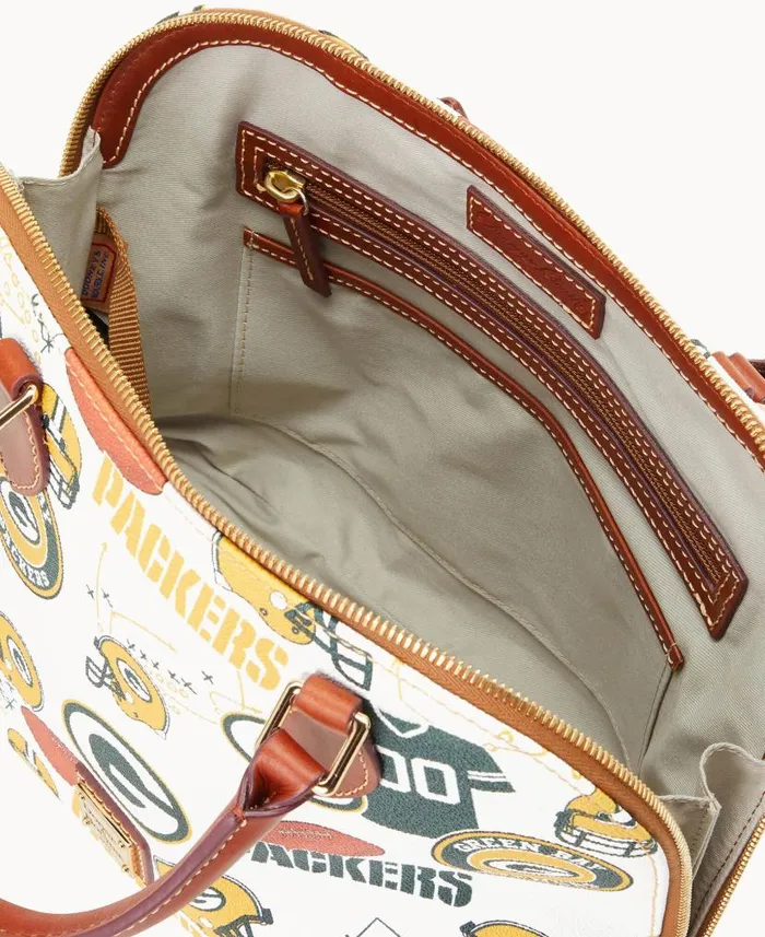 NFL Packers Zip Zip Satchel Packers Woman Dooney and Bourke Satchels NFL Packers Zip Zip Satchel Packers Woman Dooney and Bourke Satchels