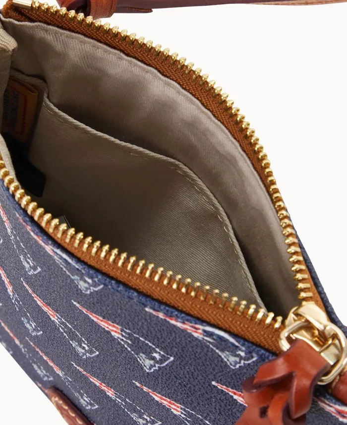 NFL Patriots Small North South Top Zip Crossbody Patriots Woman Dooney and Bourke Crossbodies NFL Patriots Small North South Top Zip Crossbody Patriots Woman Dooney and Bourke Crossbodies