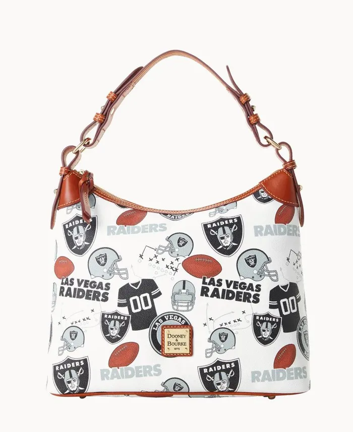 NFL Raiders Hobo Raiders Woman Dooney and Bourke Shoulder Bags