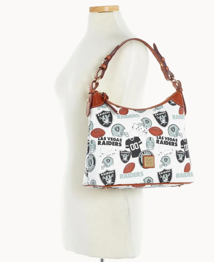 NFL Raiders Hobo Raiders Woman Dooney and Bourke Shoulder Bags NFL Raiders Hobo Raiders Woman Dooney and Bourke Shoulder Bags