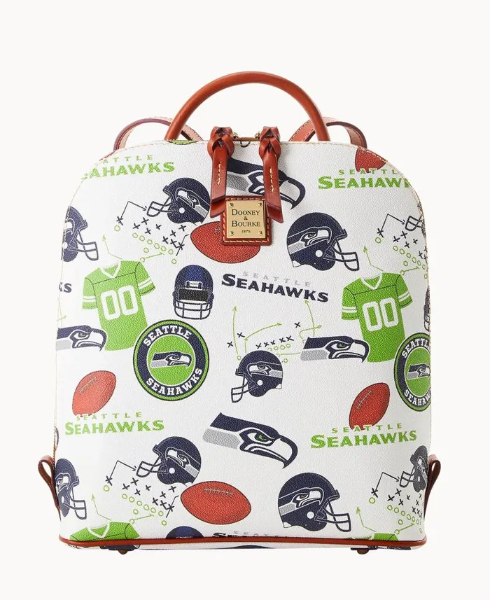 NFL Seahawks Zip Pod Backpack Seahawks Woman Dooney and Bourke Backpacks