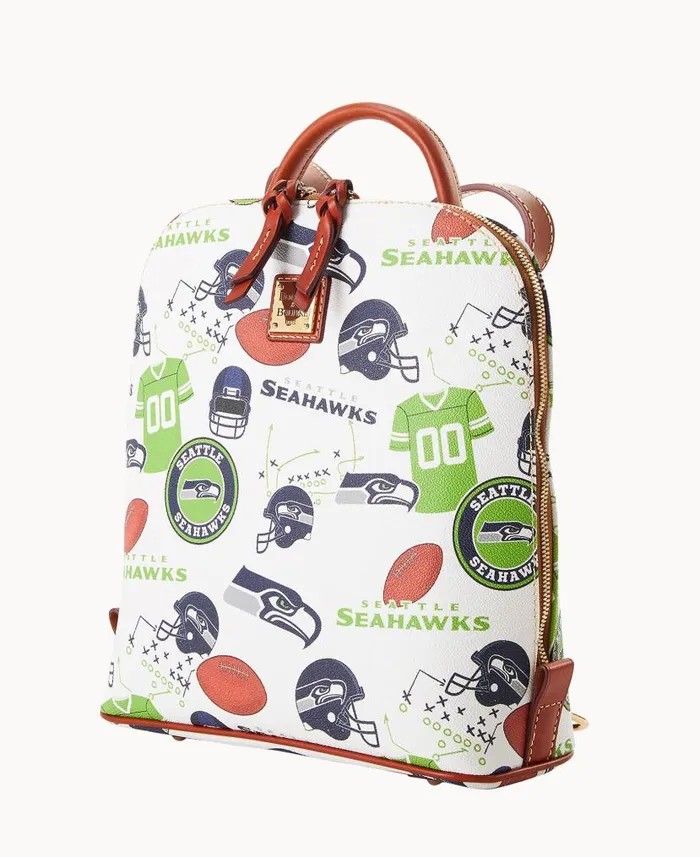NFL Seahawks Zip Pod Backpack Seahawks Woman Dooney and Bourke Backpacks NFL Seahawks Zip Pod Backpack Seahawks Woman Dooney and Bourke Backpacks