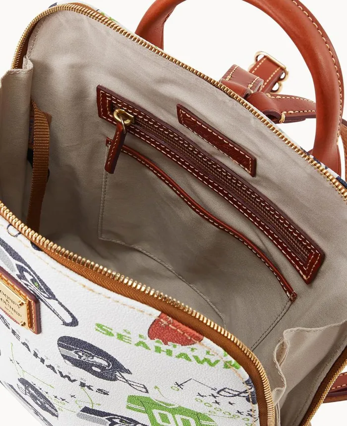 NFL Seahawks Zip Pod Backpack Seahawks Woman Dooney and Bourke Backpacks NFL Seahawks Zip Pod Backpack Seahawks Woman Dooney and Bourke Backpacks